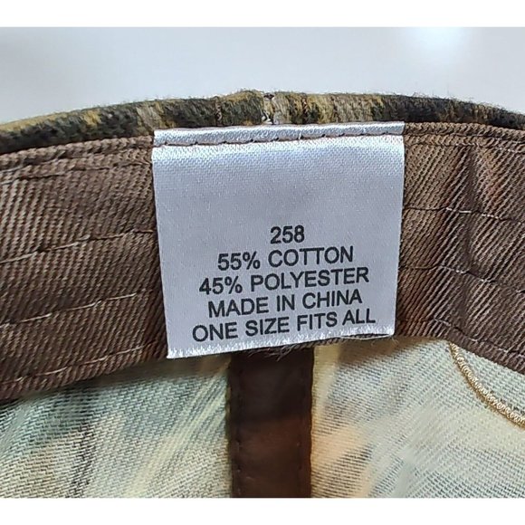 Cabela's Duck Camp Camo Hat Cap Suede Bill Adjustable 50th Anniversary Hunting - Picture 8 of 8